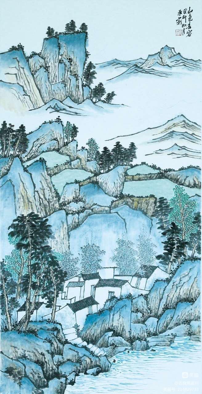 墨道修心——古良常山水画会5周年作品展暨中国画名家邀请展(上)(图62)