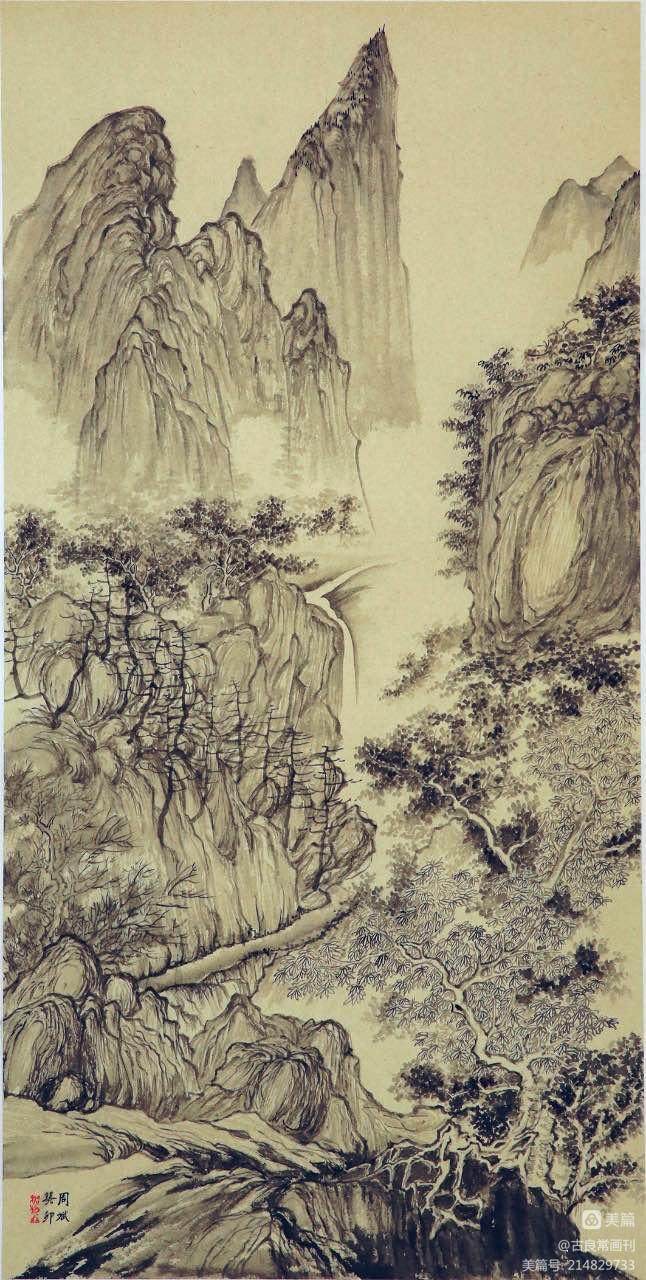 墨道修心——古良常山水画会5周年作品展暨中国画名家邀请展（上）(图64)
