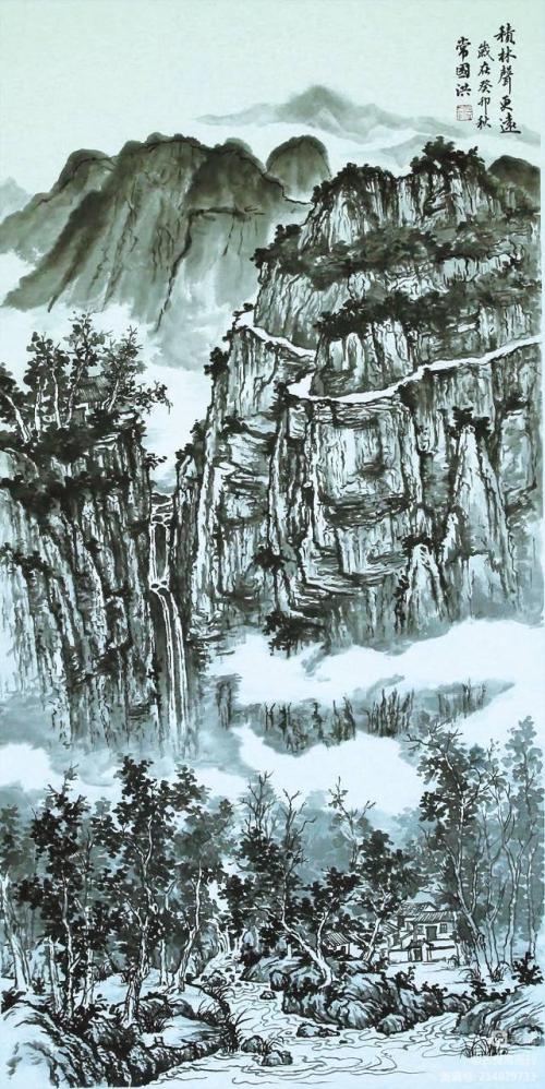 墨道修心——古良常山水畫會5周年作品展暨中國畫名家邀請展（上）(圖78)