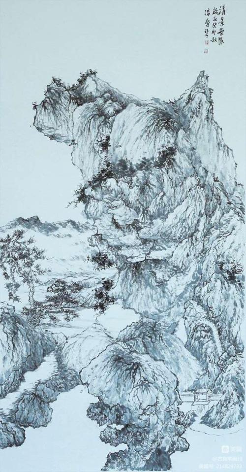 墨道修心——古良常山水畫會5周年作品展暨中國畫名家邀請展（上）(圖88)