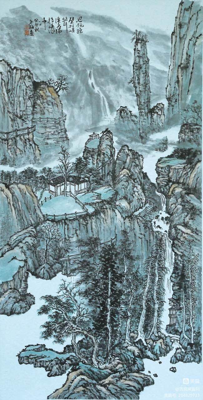 墨道修心——古良常山水画会5周年作品展暨中国画名家邀请展（上）(图104)