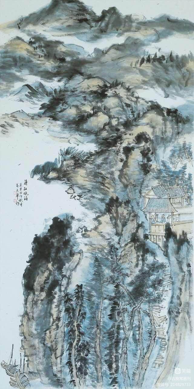 墨道修心——古良常山水画会5周年作品展暨中国画名家邀请展（上）(图122)