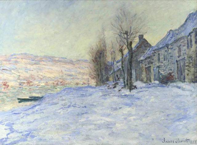 莫奈笔下的雪景，让世界免去纷扰  让内心重回平静(图2)