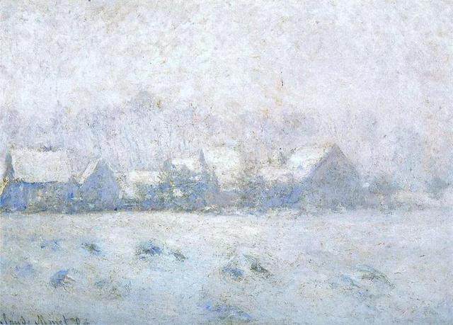 莫奈笔下的雪景，让世界免去纷扰  让内心重回平静(图6)