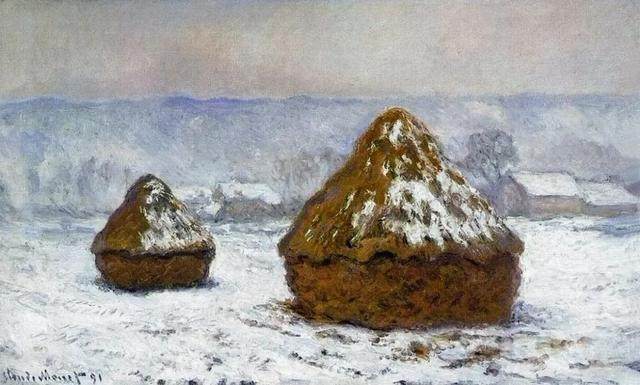 莫奈笔下的雪景，让世界免去纷扰  让内心重回平静(图16)