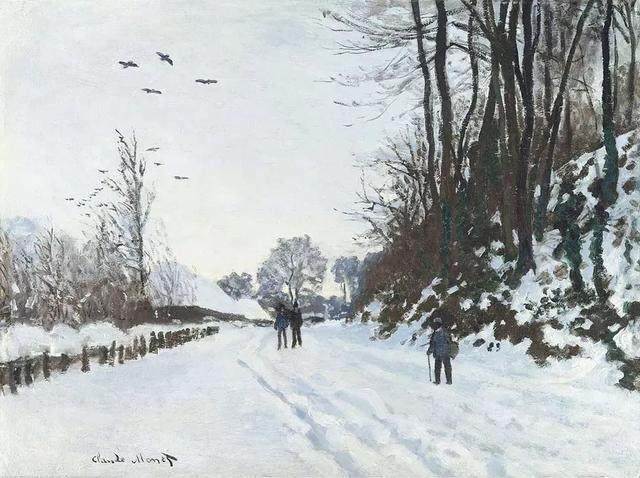 莫奈笔下的雪景，让世界免去纷扰  让内心重回平静(图41)