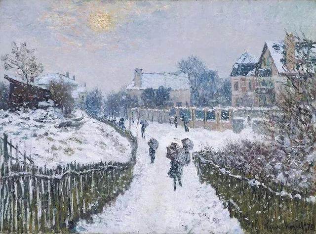 莫奈笔下的雪景，让世界免去纷扰  让内心重回平静(图59)