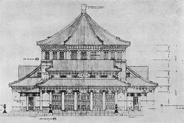 吕彦直绘制的中山纪念堂设计图.jpg