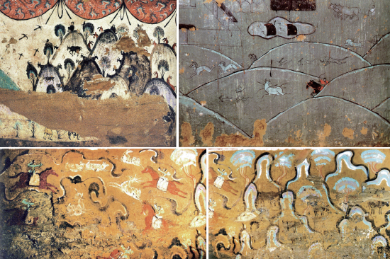 东汉壁画墓中的人间山川，东汉后期
