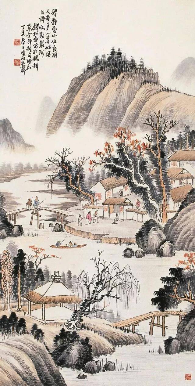 经典| 钱松喦山水： 笔墨苍郁写河山_长三角美术家网