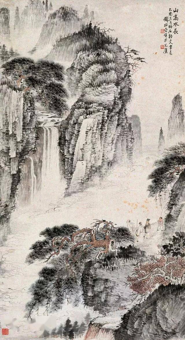 经典| 钱松喦山水： 笔墨苍郁写河山_长三角美术家网