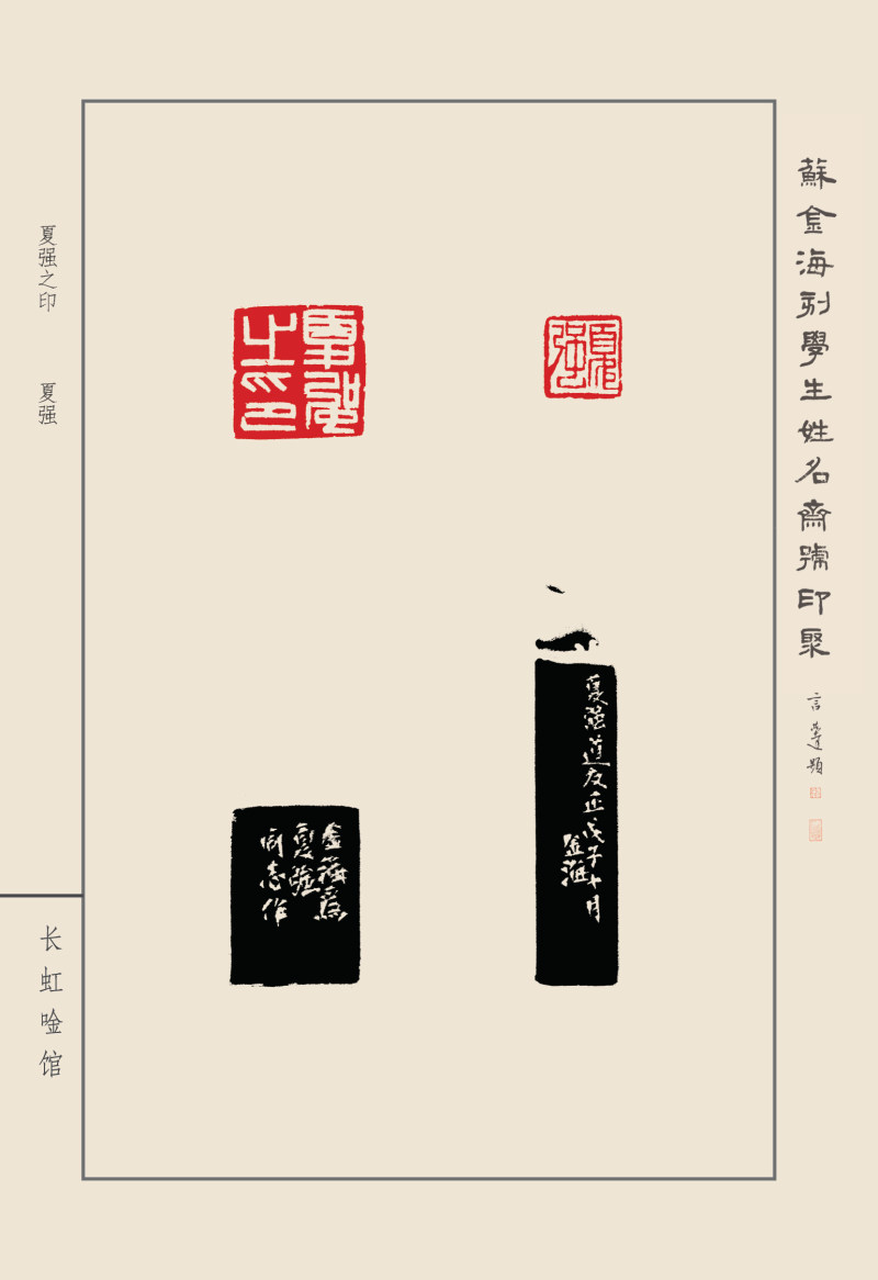 《苏金海刻学生姓名斋馆印聚》作品（一）(图9)