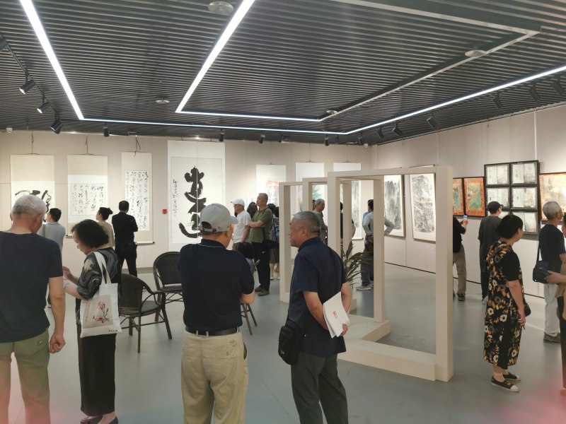丹青歌盛世 翰墨颂华章——“六和·墨象”诗书画展在宁开幕(图7)