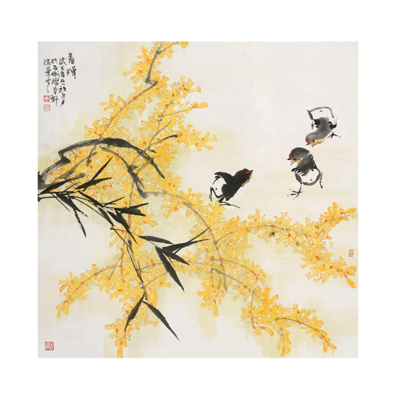 丹青歌盛世 翰墨颂华章——“六和·墨象”诗书画展在宁开幕(图17)